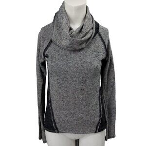 Kuhl Nova Cowl Neck Long Sleeve Raglan Sweater Sweatshirt Size XS Gray Wool